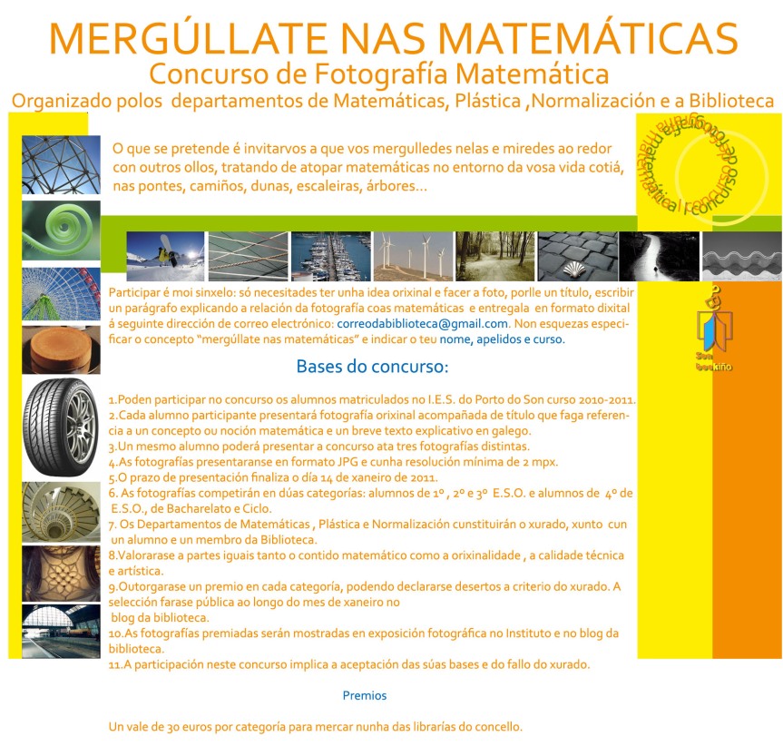 bases do concurso de fotografía matemática IES Porto do Son